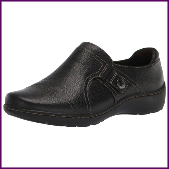 Full Grain Leather Loafers with OrthoLite Footbed Slip-On Style